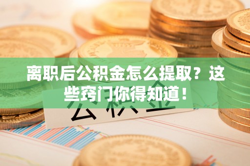 武陵源离职后公积金怎么提取？这些窍门你得知道！