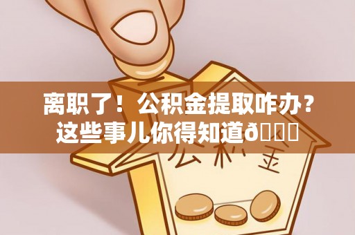 武陵源离职了！公积金提取咋办？这些事儿你得知道😎