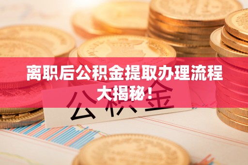 武陵源离职后公积金提取办理流程大揭秘！
