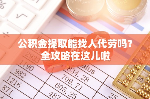武陵源公积金提取能找人代劳吗？全攻略在这儿啦