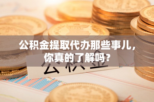 武陵源公积金提取代办那些事儿，你真的了解吗？