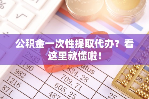 武陵源公积金一次性提取代办？看这里就懂啦！