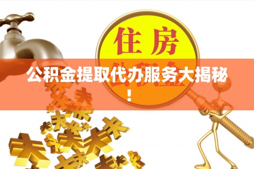 武陵源公积金提取代办服务大揭秘！