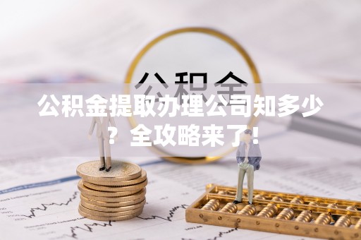 武陵源公积金提取办理公司知多少？全攻略来了！